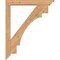 Ekena Millwork Merced Traditional Smooth Bracket w/ Offset Brace, Western Red Cedar, 5 1/2"W x 36"D x 44"H BKT0604X36X44MRC01SWR - alternate 4